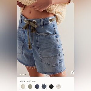 Free People Moxie Shorts in Truest Blue